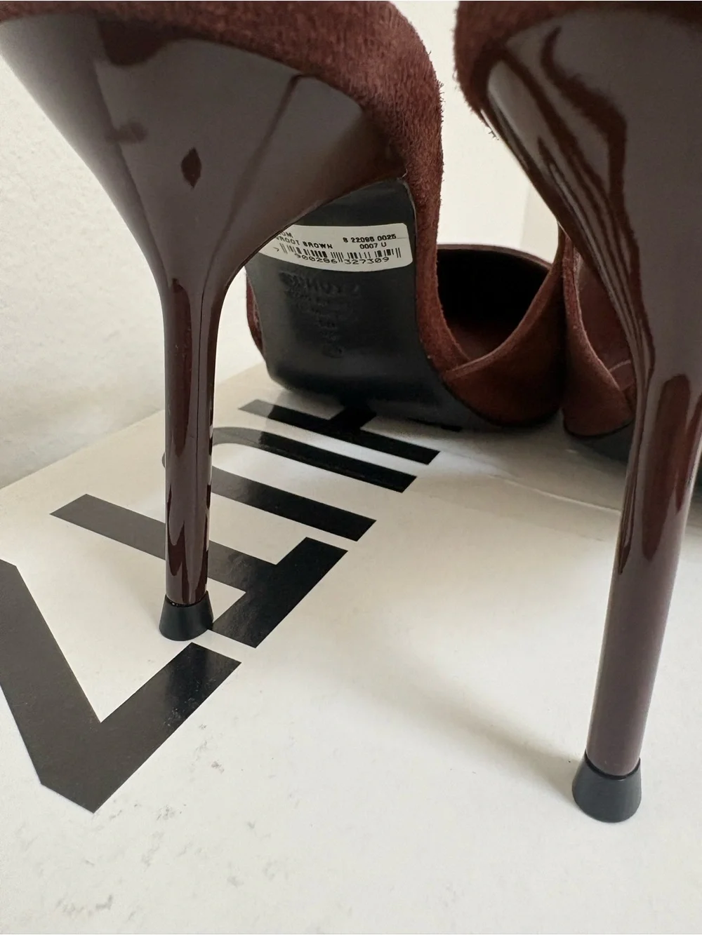 Schutz Alicia Sling Suede Slingback Pumps Root Brown 9 NIB and dustbag
